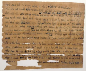 Documento di matrimonio in aramaico, 3 luglio 449 a.C. (inchiostro su papiro)