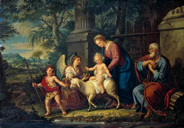 La Sacra Famiglia con San Giovanni Battista