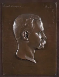 Rilievo del ritratto del Dr. Stimson