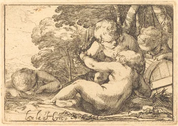 Quattro bambini bacchici