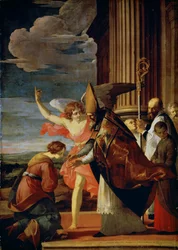 San Germano di Auxerre e Santa Genoveffa di Parigi, 1630