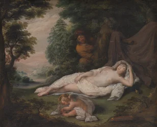 Ninfa dormiente osservata da un uomo