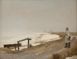 Giornata invernale nebbiosa. Karrebæksminde