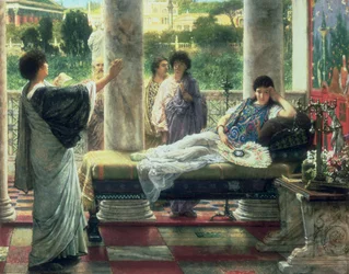 Catullo legge le sue poesie a casa di Lesbia