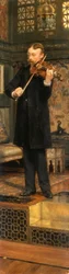 Ritratto di Maurice Sons che suona il Violino nello Studio di Alma-Tadema