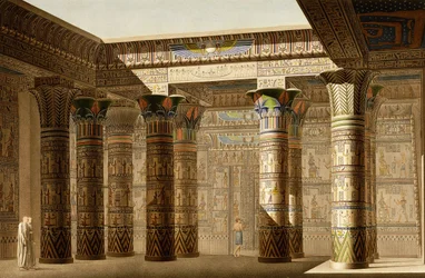 Portico del Grande Tempio di Philae, Nubia, c.1809-1812