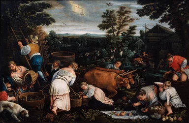 Settembre dalla serie Le Stagioni, fine XVI o inizio XVII secolo