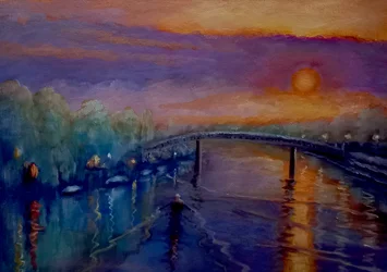 Tramonto a Eel Pie