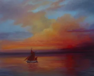Vele rosse - Thames Barge a piena vela