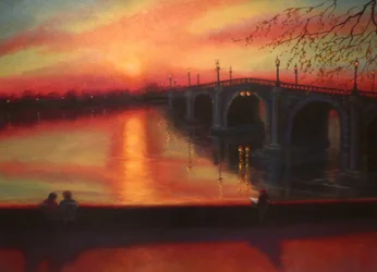 Tavole delle Maree Tramonto sul Ponte di Richmond