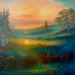 Paesaggio verdeggiante, 2022