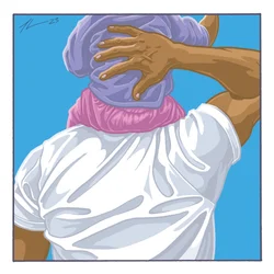 Le spalle di papà, 2023 circa (digitale)