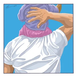 Le spalle di papà, 2023 circa (digitale)