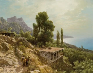 Vicino ad Ay-Petri in Crimea, 1890
