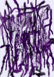 Linee di gocciolamento viola caotiche
