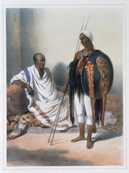 Sacerdote e guerriero abissino, 1848