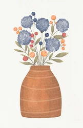 Vaso da fiori "Mirtilli blu"