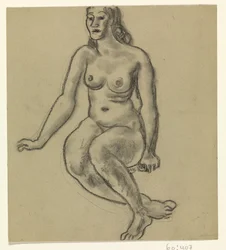 Nudo femminile seduto