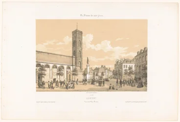 Vista della Place Bisson a Lorient