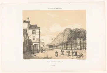 Vista sulla Place Du Guesclin a Dinan