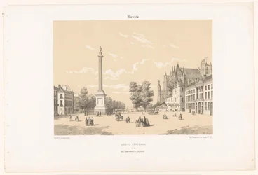 Vista su Place Maréchal-Foch e Cours Saint-Pierre a Nantes