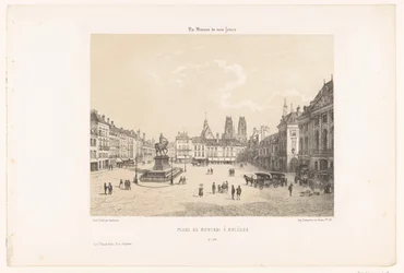Veduta della Place du Martroi a Orléans