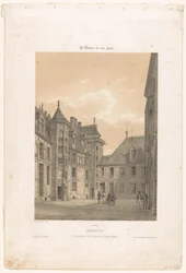 Veduta del cortile interno del Palais Jacques-Coeur a Bourges