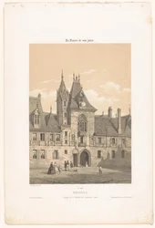 Vista della facciata del Palais Jacques-Coeur a Bourges