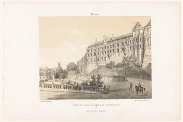 Vista della facciata di Francesco I del Castello di Blois