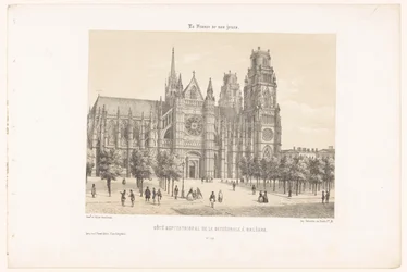 Vista della cattedrale di Orléans (lato nord)