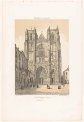 Vista della cattedrale di San Pietro e San Paolo a Nantes