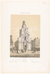 Vista sulla chiesa di Sainte-Croix a Nantes