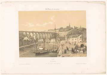 Vista del viadotto di Dinan dalla banchina