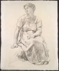 Contadina seduta, c. 1885