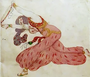 Almee. Costume per il balletto Sheherazade di N. Rimsky-Korsakov, 1910
