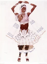 Costume di Bayadre creato da Léon Bakst per Il Dio Blu di Reynaldo Hahn (1875 - 1947)