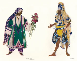 Costumi per il Balletto Russo Le Dieu Bleu