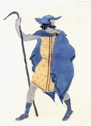 Costume per Edipo a Colono - lo Straniero, c. 1899-1909