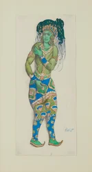 Costume per il balletto Dio Blu di R. Hahn, 1910