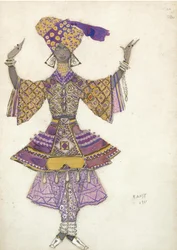 Costume per il balletto Il Dio Blu di R. Hahn