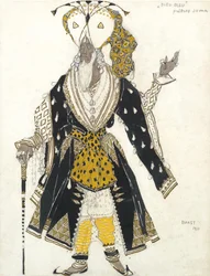 Costume per il balletto Blue God di R. Hahn, 1911