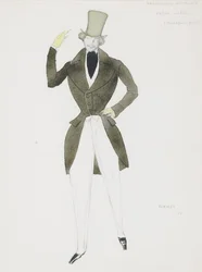 Costume per il balletto Carnaval di R. Schumann