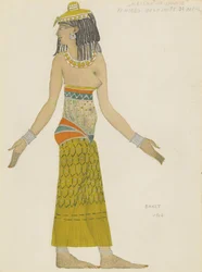 Costume per il balletto Hélène de Sparte di E. Verhaeren e D. de Séverac