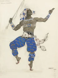 Costume per il balletto Fantasia orientale Balletto indù