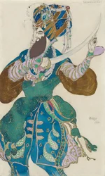 Costume per il balletto Scheherazade di N. Rimsky-Korsakov