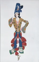 Costume per il balletto Sheherazade di N. Rimsky-Korsakov