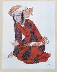 Costume per il balletto Sheherazade di N. Rimsky-Korsakov, 1922