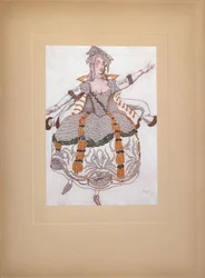 Costume per il balletto La bella addormentata di P. Tchaikovsky, 1921