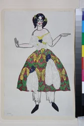 Costume per il balletto La boutique fantasque di Gioachino Rossini
