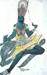 Le Dieu Bleu, costume per balletto, 1911